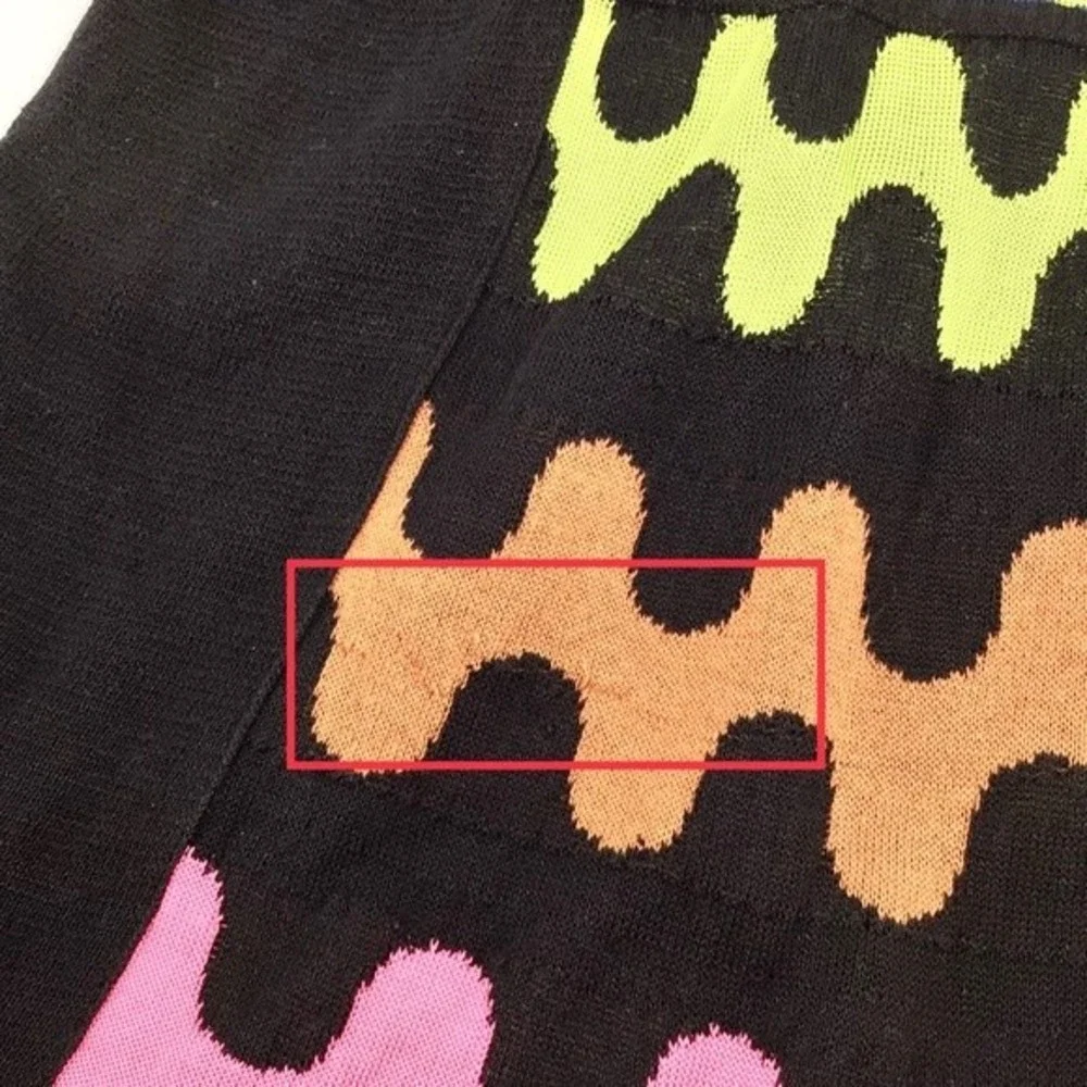 M Missoni Women's Halter Puzzle Stripe Knit Squiggle A Line Dress US Size 2 - Picture 14 of 16